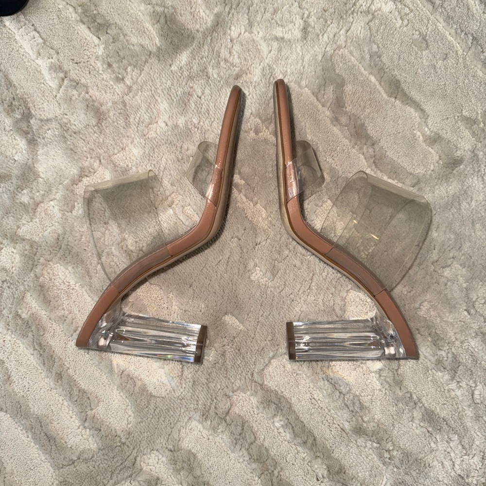 Zara Basic Collection Clear Block Heel - image 7